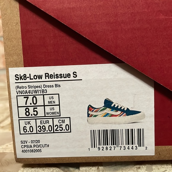 Vans Sk8-Low Reissue S Retro Stripes Dress blue - Picture 9 of 9